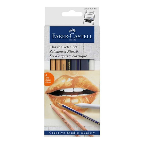 סט עפרונות רישום CREATIVE STUSIO CLASSIC SKETCH FABER-CASTELL
