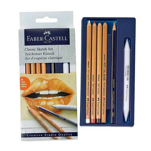 סט עפרונות רישום CREATIVE STUSIO CLASSIC SKETCH FABER-CASTELL