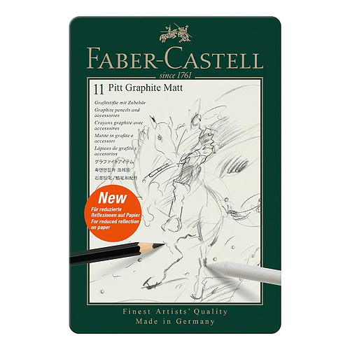 סט 11 חלקים רישום גרפיט מט FABER CASTELL