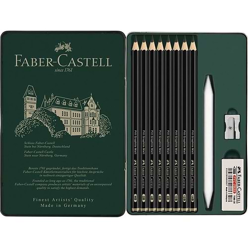 סט 11 חלקים רישום גרפיט מט FABER CASTELL