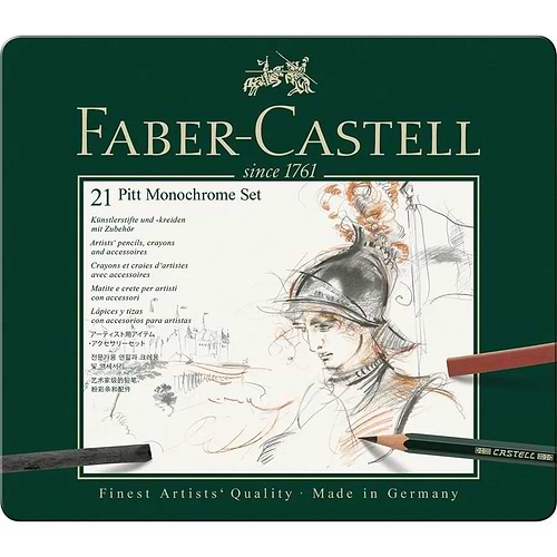 סט 21 חלקים רישום פיט מונכרום FABER CASTELL