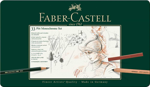 סט 33 חלקים רישום פיט מונכרום FABER CASTELL