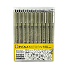 מארז רפידוגרף / ליינר 10 יח סקורה BLACK 10 PENS SET