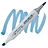 sketch copic marker B95 light grayish cobalt