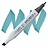 מרקר קופיק קלאסיק BG18 teal blue