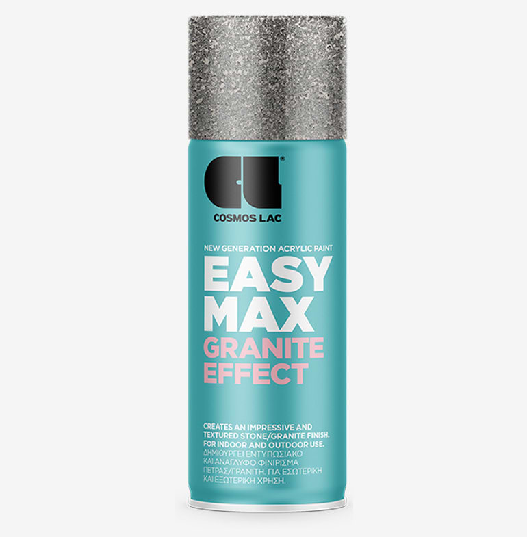 ספרי צבע גימור גרניט אפור EASY MAX GRANITE EFFECT COSMOS