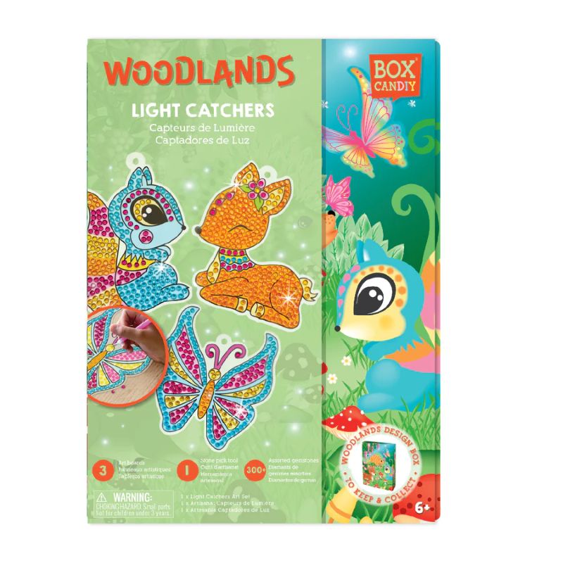 ערכה להכנת לוכדי אור לחלון יער מנצנץ WOODLANDS SPARKLING LIGHT CATCHERS