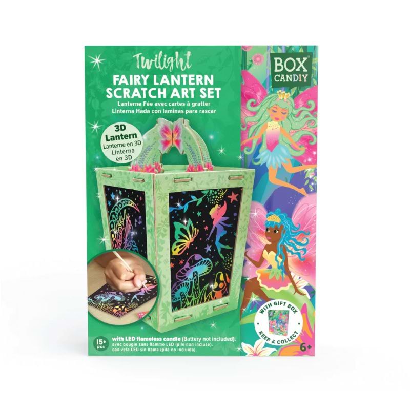 ערכת פנס פיות גירוד TWILIGHT FAIRY LANTERN SCRATH ART SET