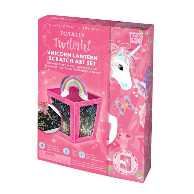 ערכת פנס חד קרן גירוד TWILIGHT UNICORN LANTERN SCRATCH ART SET