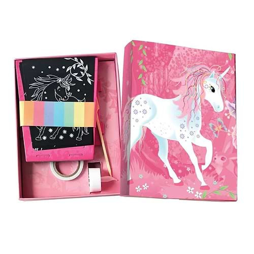 ערכת פנס חד קרן גירוד TWILIGHT UNICORN LANTERN SCRATCH ART SET