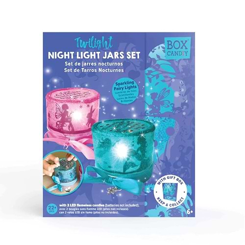 ערכת עששיות לילה קסומות TWILIGHT NIGHT LIGHT JARS SET