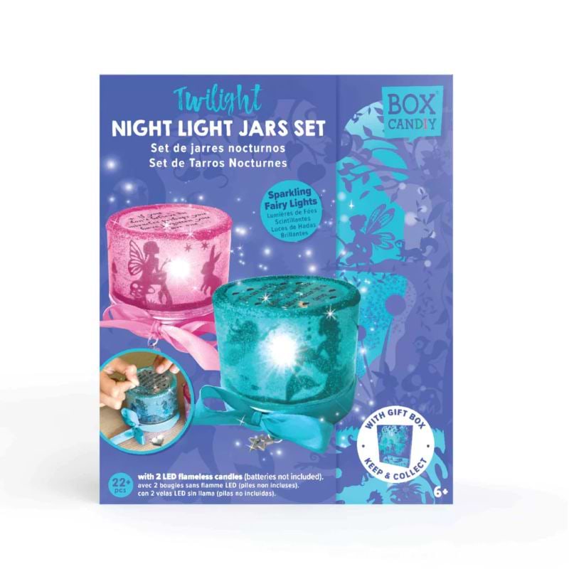 ערכת עששיות לילה קסומות TWILIGHT NIGHT LIGHT JARS SET