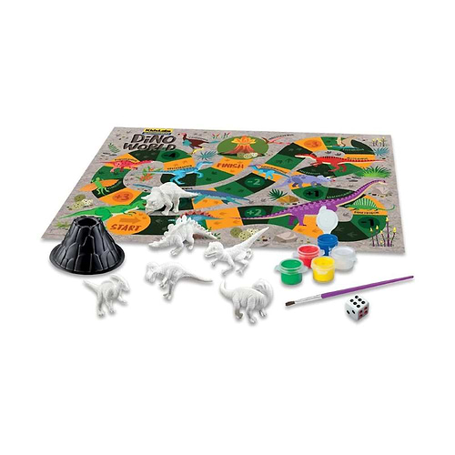 ערכה עולם הדינוזאורים DINO WORLD PAINT AND PLAY
