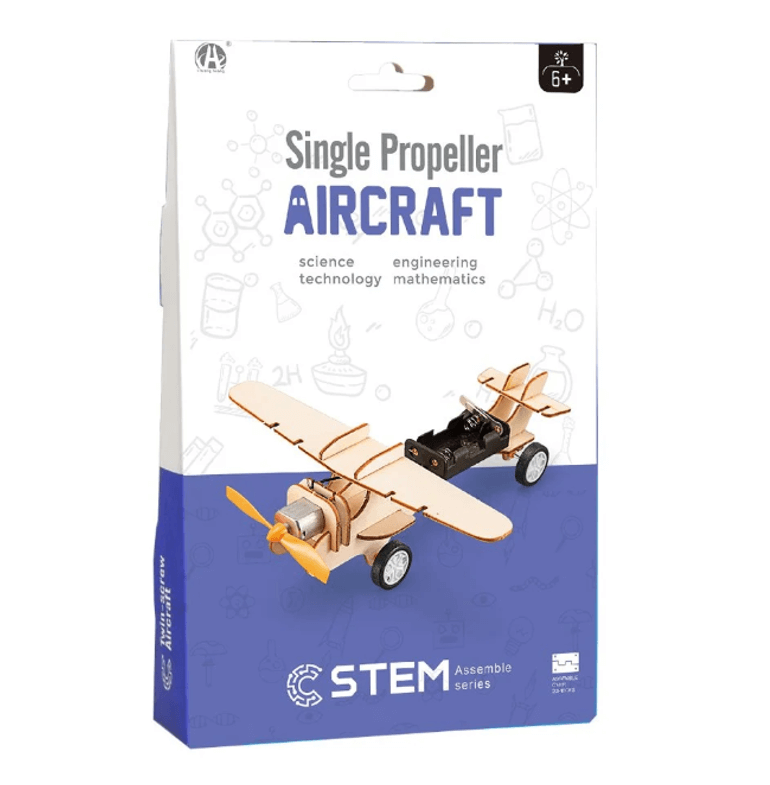 ערכת הרכבה מעץ מטוס - SINGLE PROPELLER AIRCRAFT