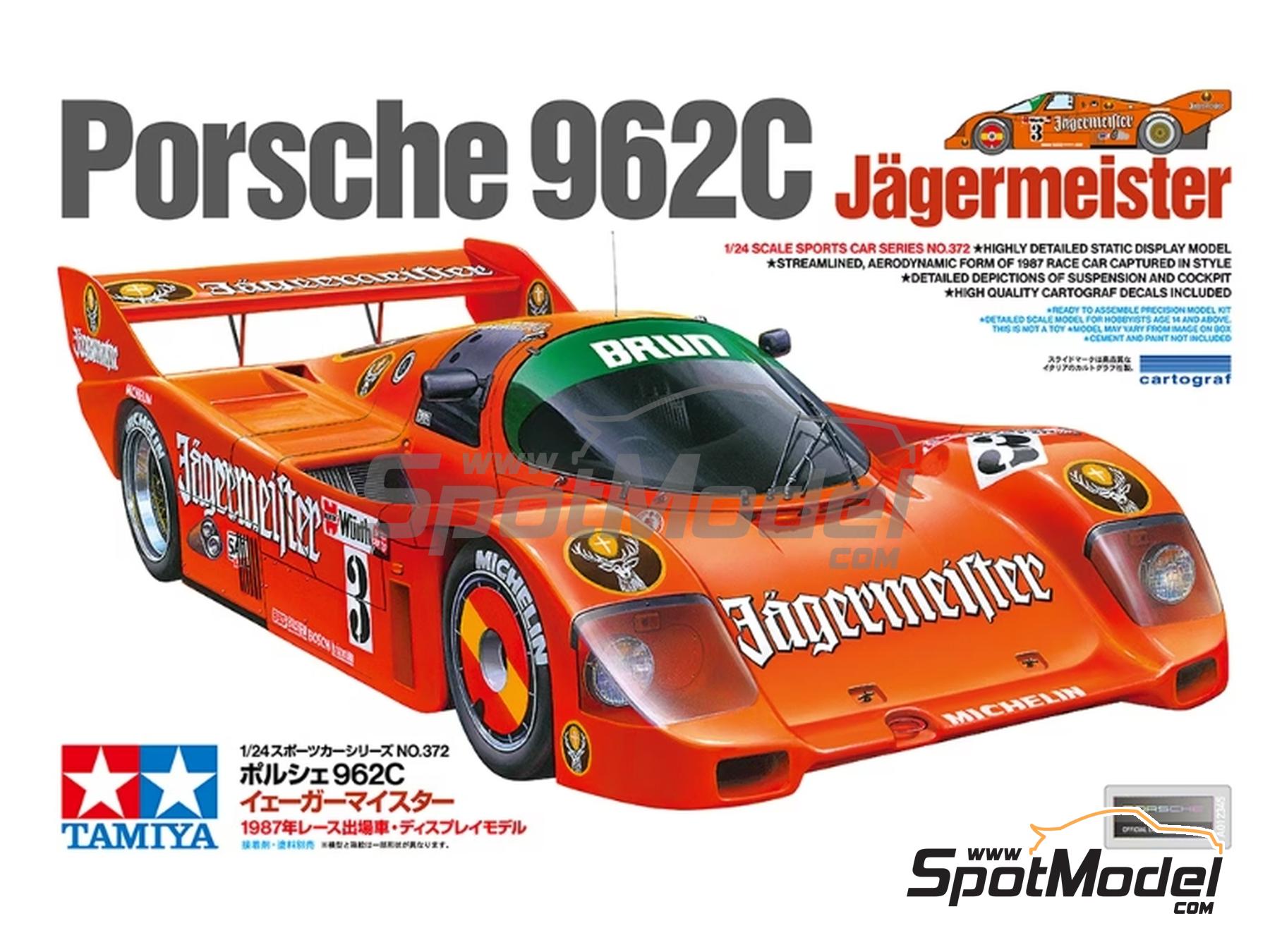 ערכת הרכבה מכונית PORSCHE 962C TAMIYA