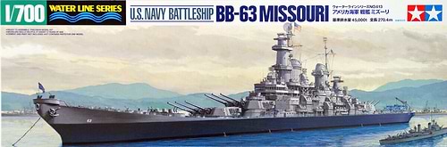 ערכת הרכבה משחתת U.S NAVY BATTLESHIP BB-63 MISSOURI TAMIYA