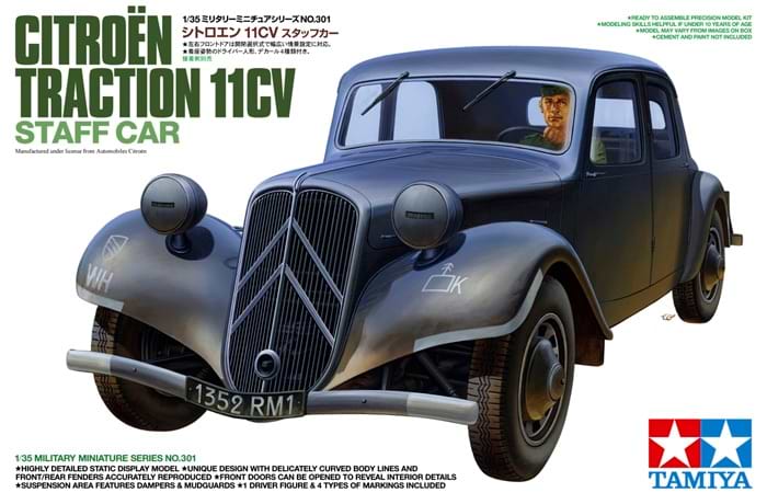ערכת הרכבה מכונית CITROEN TRACTION 11CV TAMIYA