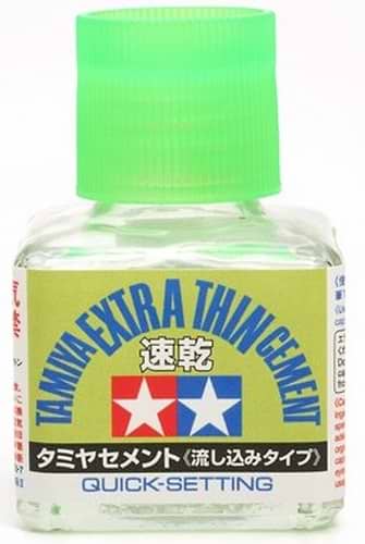 דבק מודלים TAMIYA EXTRA THIN CEMENT QUICK SETTING 40ML