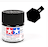 צבעים למודלים TAMIY COLOR ACRYLIC PAINT MINI BLACK X1 TAMIYA