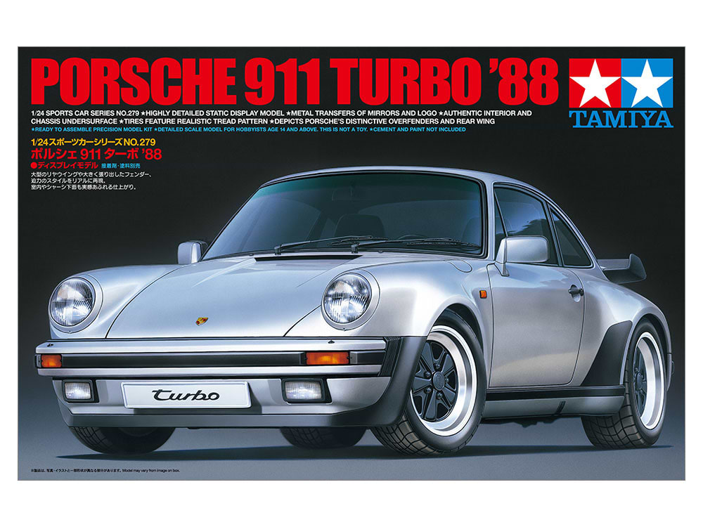 ערכת הרכבה מכונית  PORSCHE 911 TURBO 88 TAMIYA