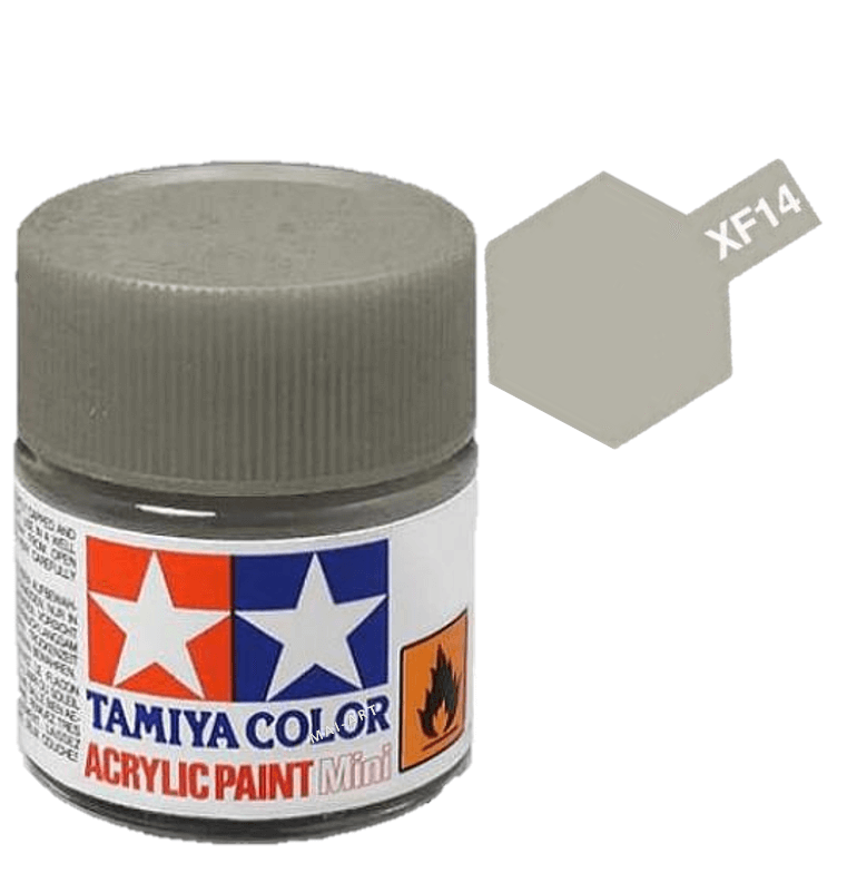 צבעים למודלים TAMIY COLOR ACRYLIC PAINT MINI J.A.GREY XF14