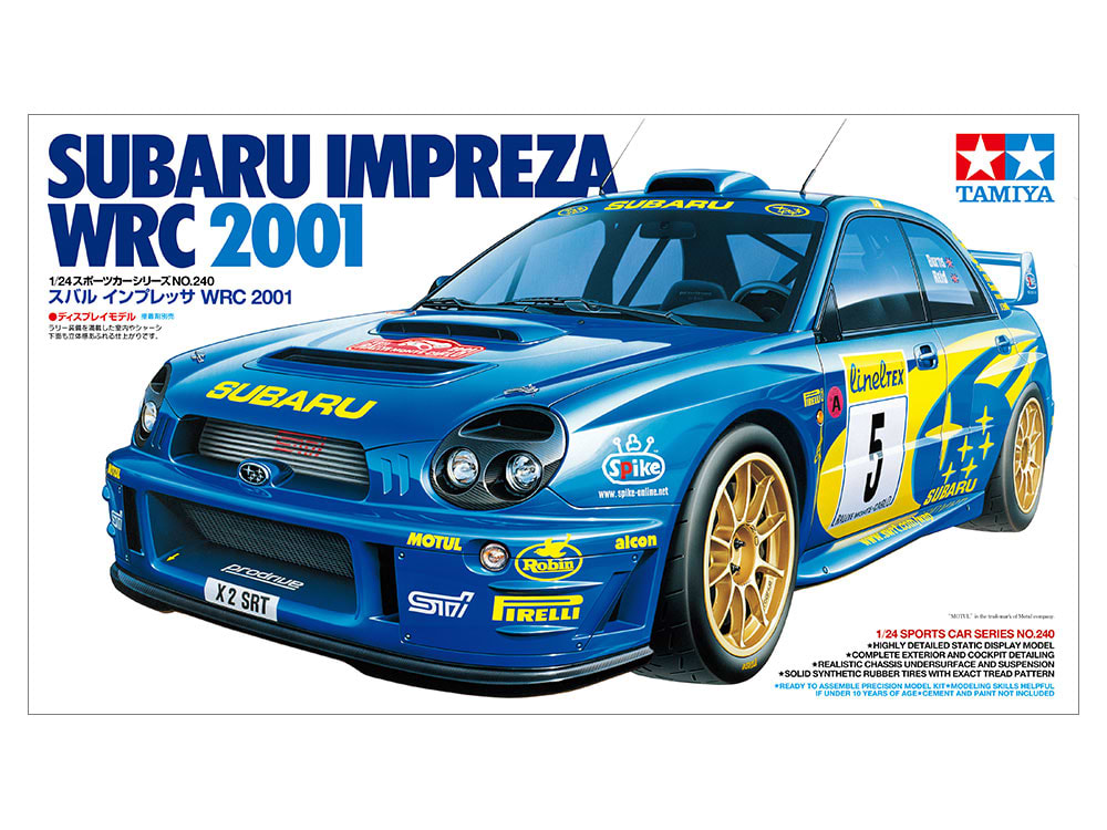 ערכת הרכבה מכונית  SUBARU IMPREZA WRC 2001 TAMIYA 