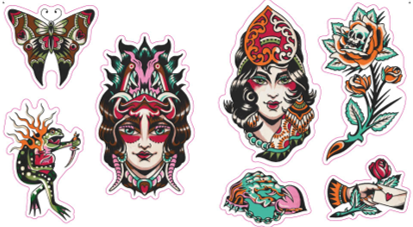ספר מדבקות THE TATTOO STICKER BOOK