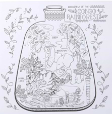 חוברת צביעה THE WONDROUS WORKING SCIENCE AND NATURE COLOURING BOOK