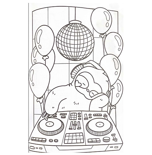 חוברת צביעה    SUPER CUTE SLOTHS COLOURING BOOK 