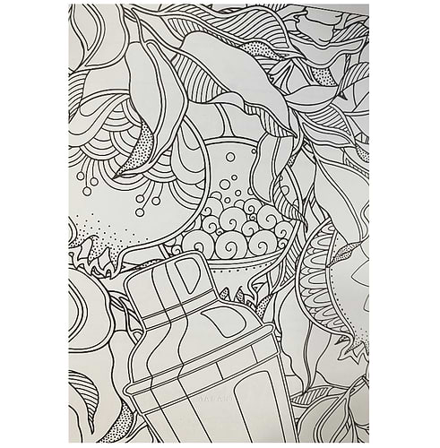 חוברת צביעה I HAVE MIXED DRINKS ABOUT FEELINGS COLORING BOOK