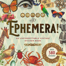 חוברת מדבקות LOADS OF EPHEMERA VINTAGE STICKER BOOK
