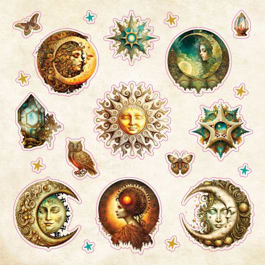 חוברת מדבקות CELESTIAL WONDERS A COSMIC STICKER BOOK