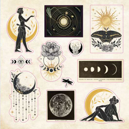 חוברת מדבקות CELESTIAL WONDERS A COSMIC STICKER BOOK