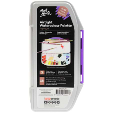 פלטה לצבעי מים 16 עם מכסה AIRTIGHT WATERCOLOUR PALETTE MONT MARTE