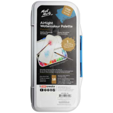 פלטה לצבעי מים 18 עם מכסה AIRTIGHT WATERCOLOUR PALETTE MONT MARTE
