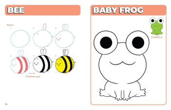 ספר לימוד ציור DRAW AND COLOR EVERYTHING AWESOME