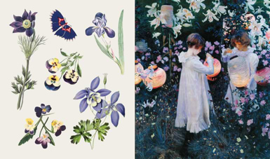 ספר מדבקות THE STICKER TREASURY OF BLOOMS AND BUTTERFLIES