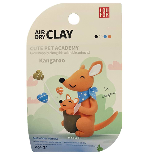 ערכה של חימר מתייבש באויר - קנגרו AIR DRY CLAY 