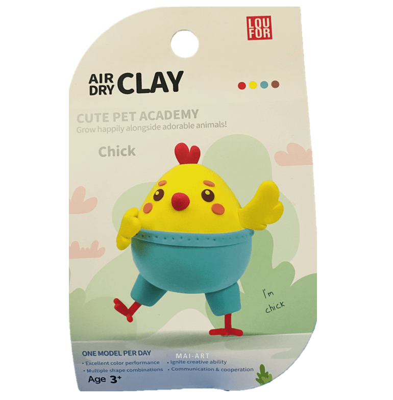 ערכה של חימר מתייבש באויר - אפרוח  AIR DRY CLAY 