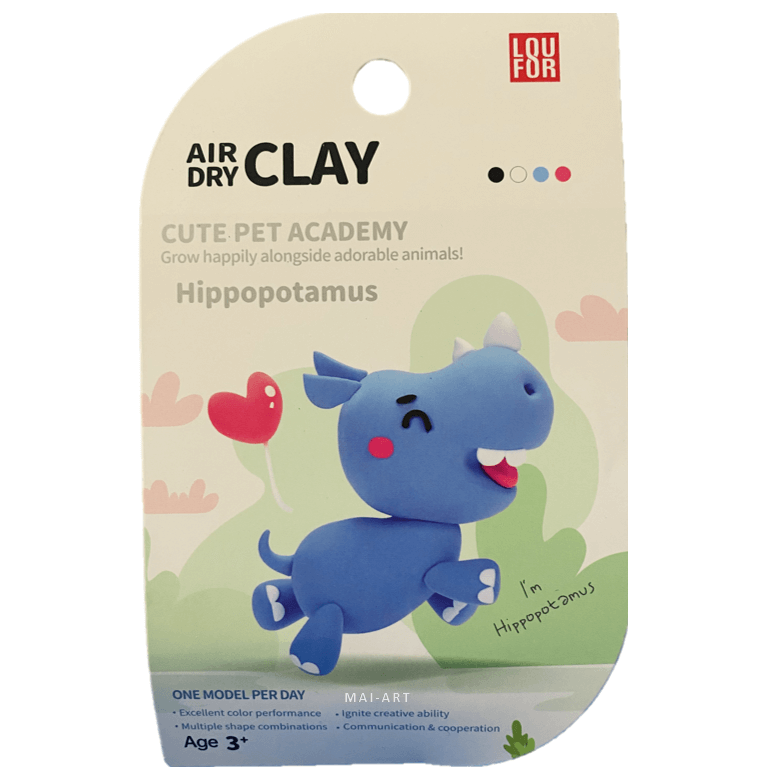 ערכה של חימר מתייבש באויר - היפו  AIR DRY CLAY 