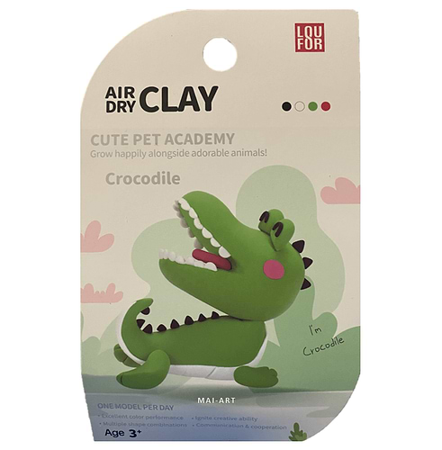 ערכה של חימר מתייבש באויר - תנין  AIR DRY CLAY 