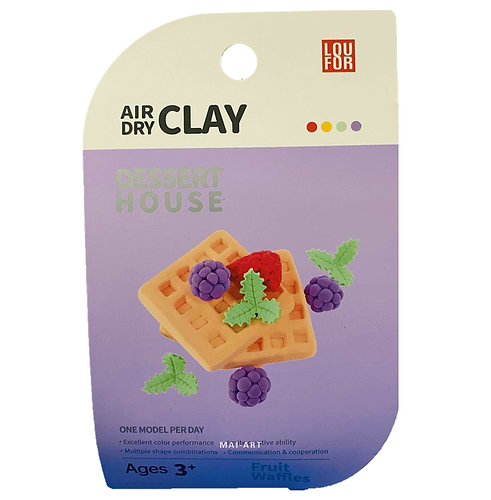 ערכה של חימר מתייבש באויר - AIR DRY CLAY fruit waffles