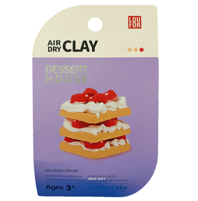 ערכה של חימר מתייבש באויר - AIR DRY CLAY layer cake