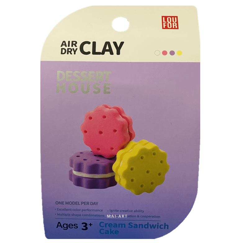 ערכה של חימר מתייבש באויר - AIR DRY CLAY cream sandwich cake