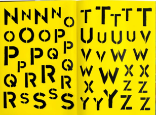 ספר מדבקות THE GEAFFITI ALPHABET SRICKER BOOK