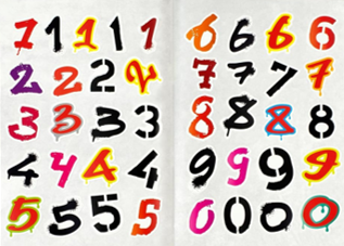ספר מדבקות THE GEAFFITI ALPHABET SRICKER BOOK