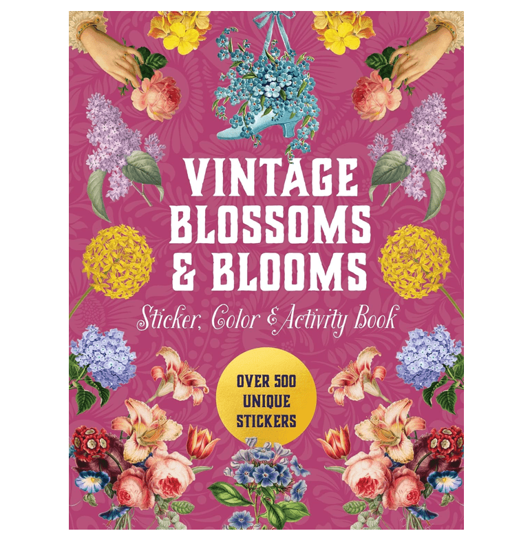 ספר מדבקות VINTAGE BLOSSOMS AND BLOOMS