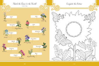 ספר מדבקות VINTAGE BLOSSOMS AND BLOOMS