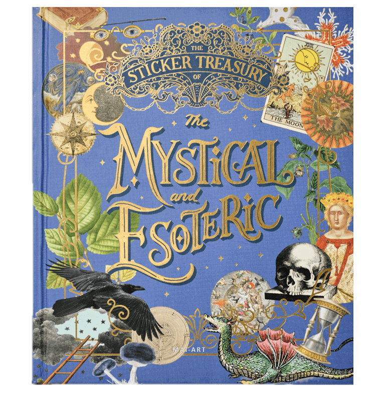 ספר מדבקות THE MYSTICAL AND FSOTERIC STICKER TREASURY
