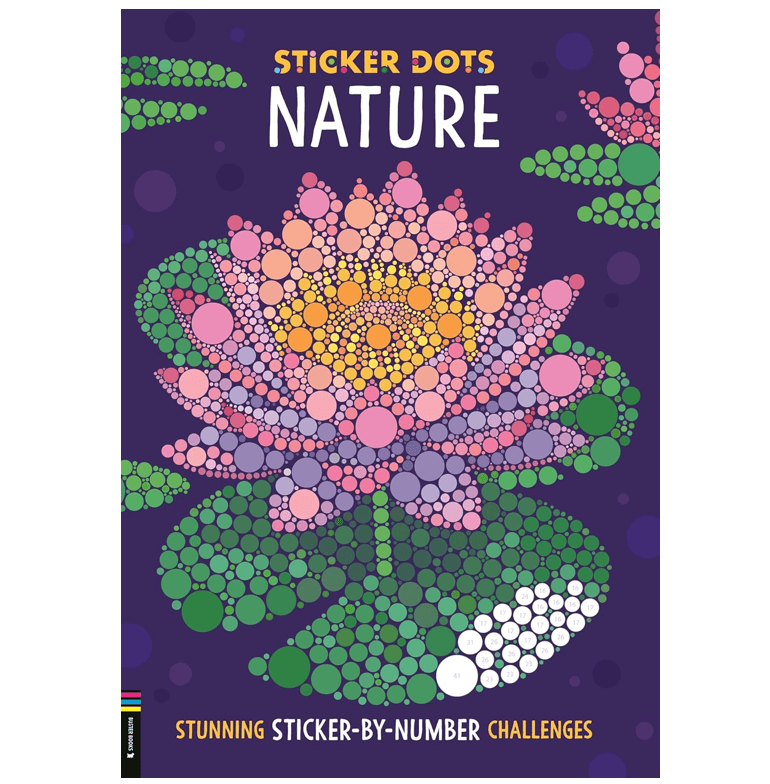 חוברת צביעה במדבקות טבע STICKER DOTS WILD NATORE